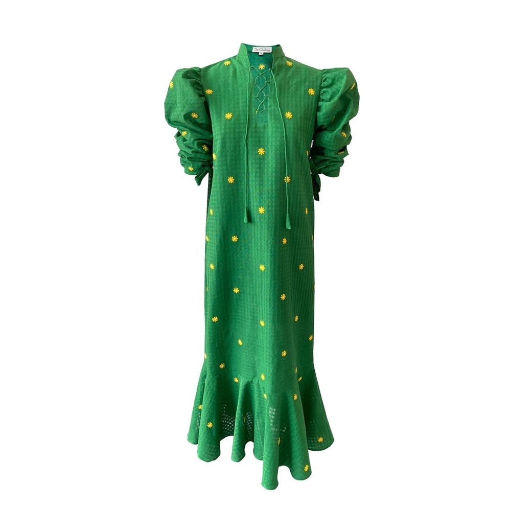 De Castro Emerald Green Margarita Dress